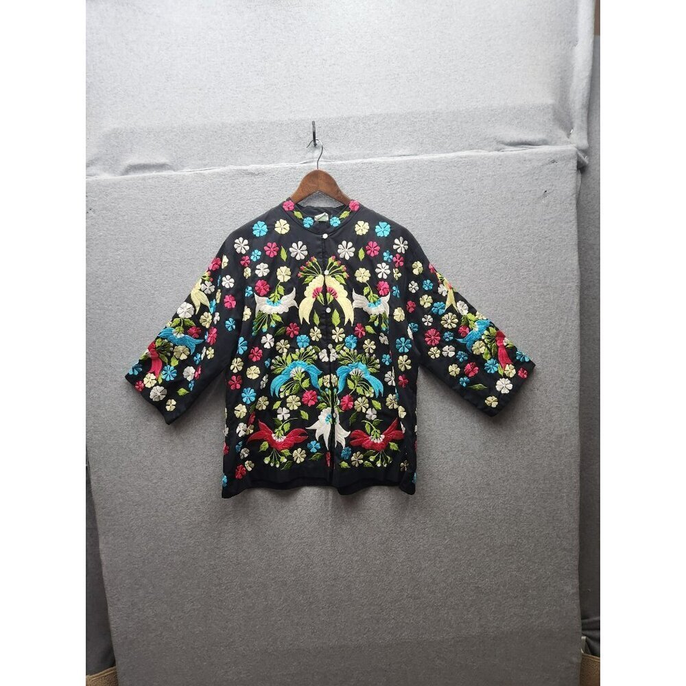 Vintage Caro‎ Of Honolulu Embroidered Jacket Size 14
